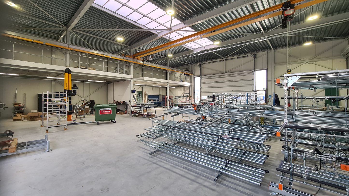 Neubau einer vorgefertigten Halle in Almelo